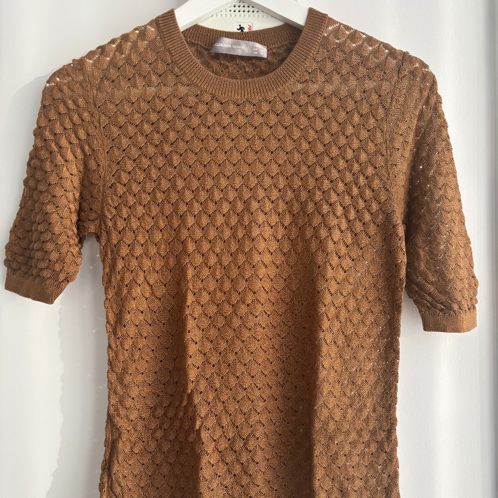 Bronze knitted T-shirt